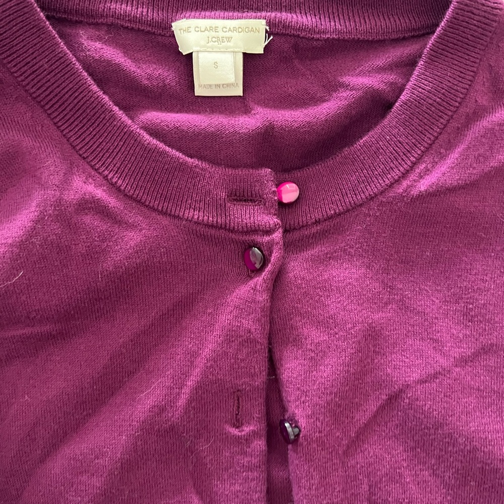 Jcrew Womens cardigan, purple, size S
